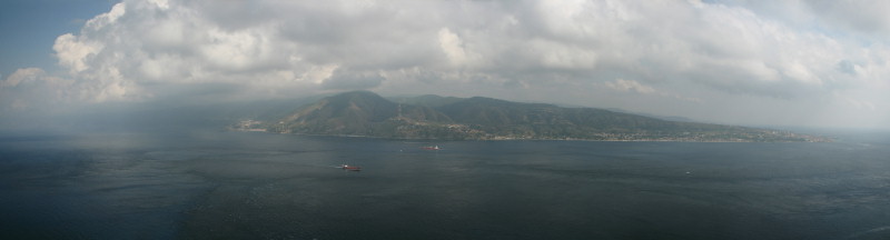 panorama calabro dal pilone messina