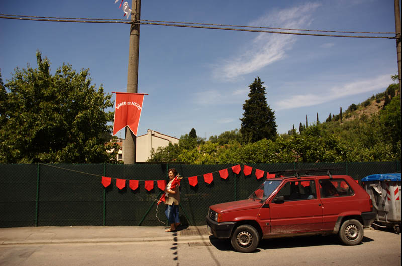 praparativi per la festa