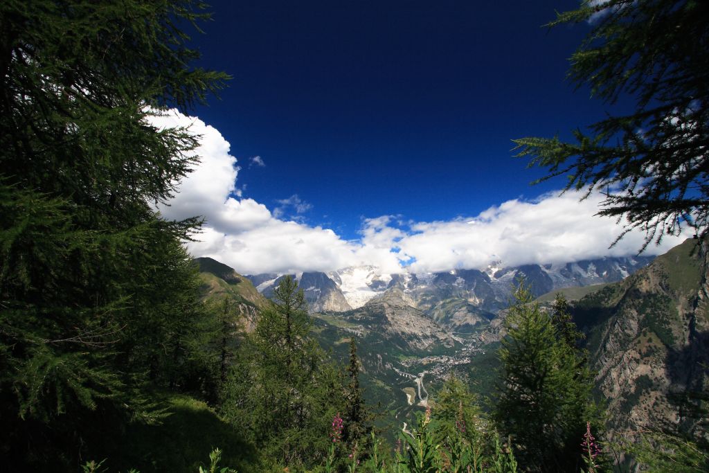 massiccio del monte bianco da arpy