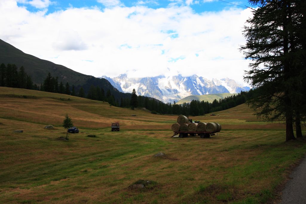 scendendo verso la thuile