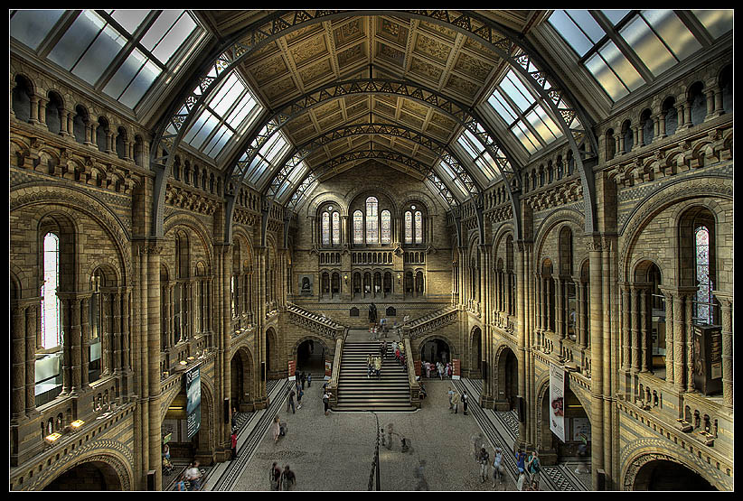 Museo di storia naturale Londra Tecnica HDR