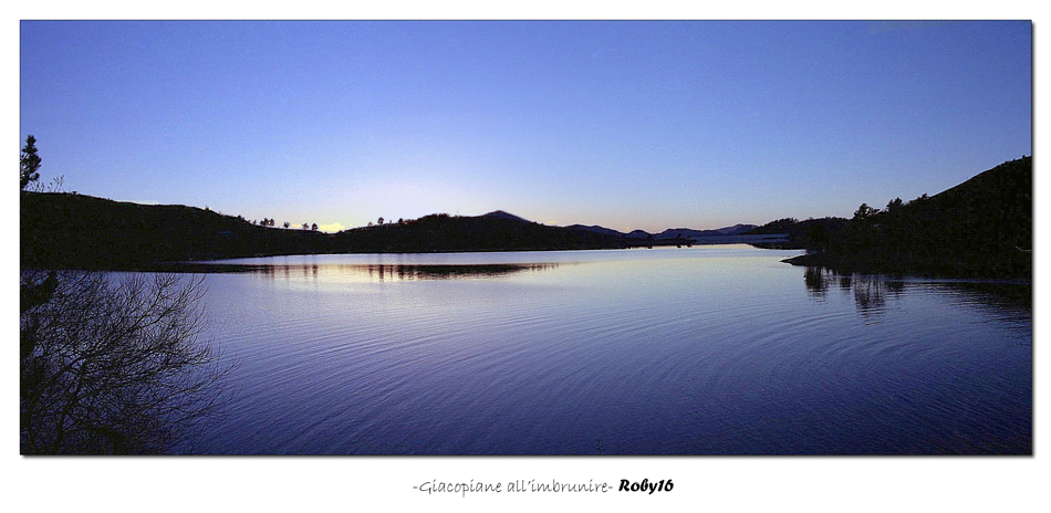 Giacopiane all'imbrunire
