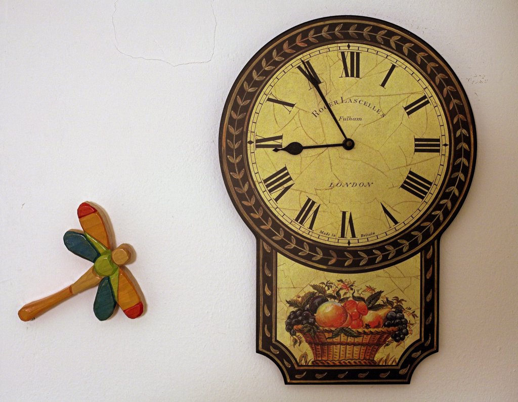 Libellula su cesto di frutta (dedicata a Uru)