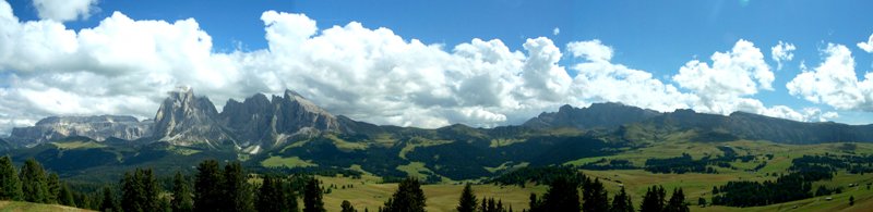 Sassolungo visto dall'Alpe di Siusi