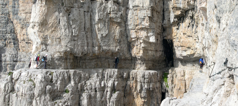 La sega pi� famosa delle Bocchette....