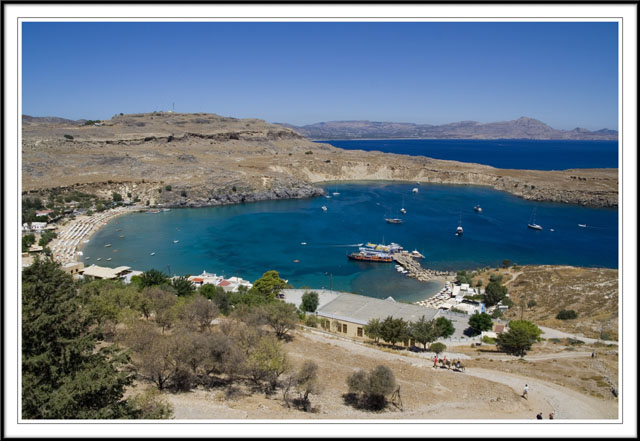 Panorama Baia di Lindos - Rodi