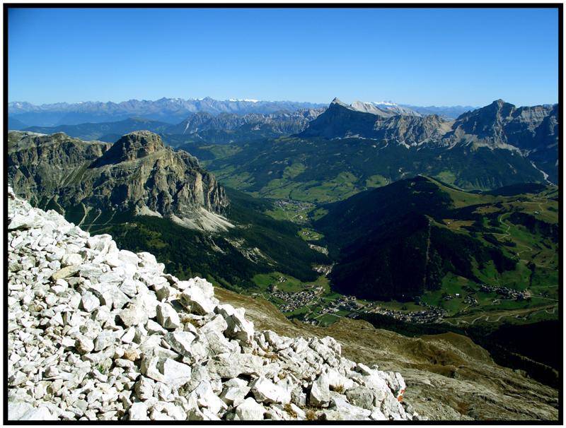 Val Badia dall'alto