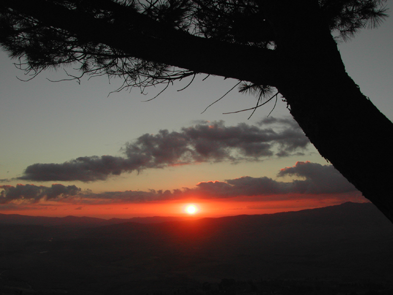 Tramonto a Volterra