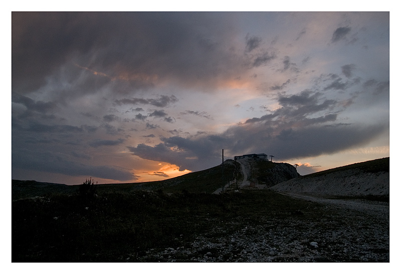 Tramonto sull'Aremogna