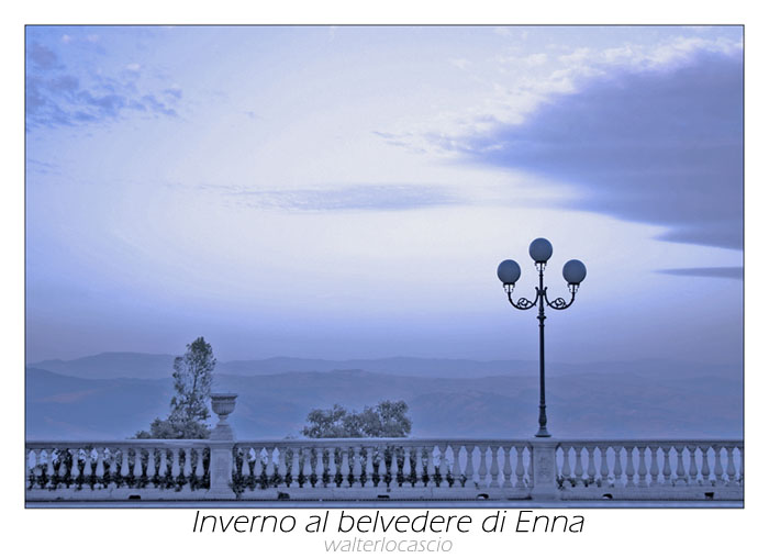 INverno al belvedere di Enna