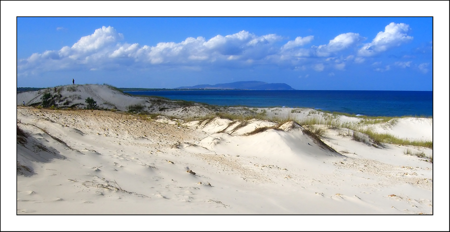 il mare, le dune e l'omino