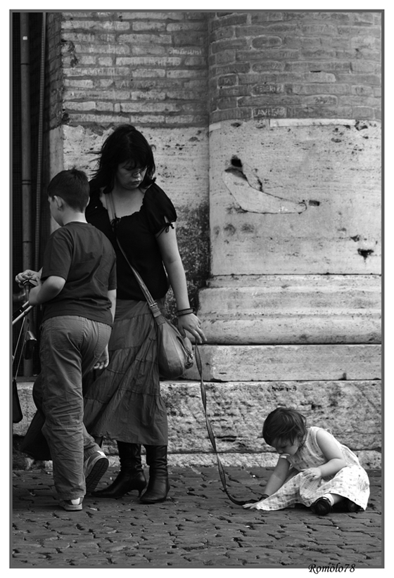 Se non mi togli il guinzaglio non mi muovo da qui...