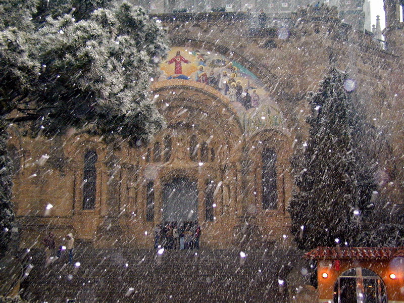 Barcellona - Neve al Tibidabo