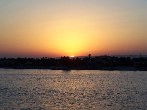 tramonto sul nilo