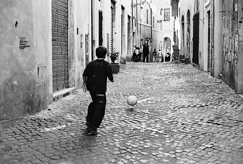 Giocare per i vicoli di Roma