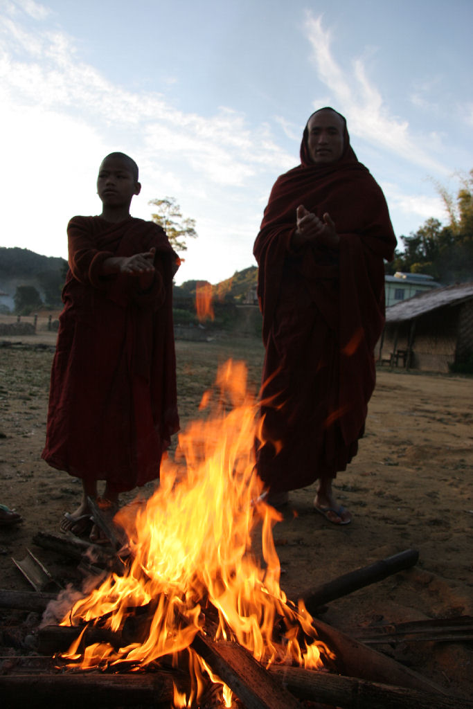 Myanmar - Monks in the Yatsayakyi Monastery Dawn