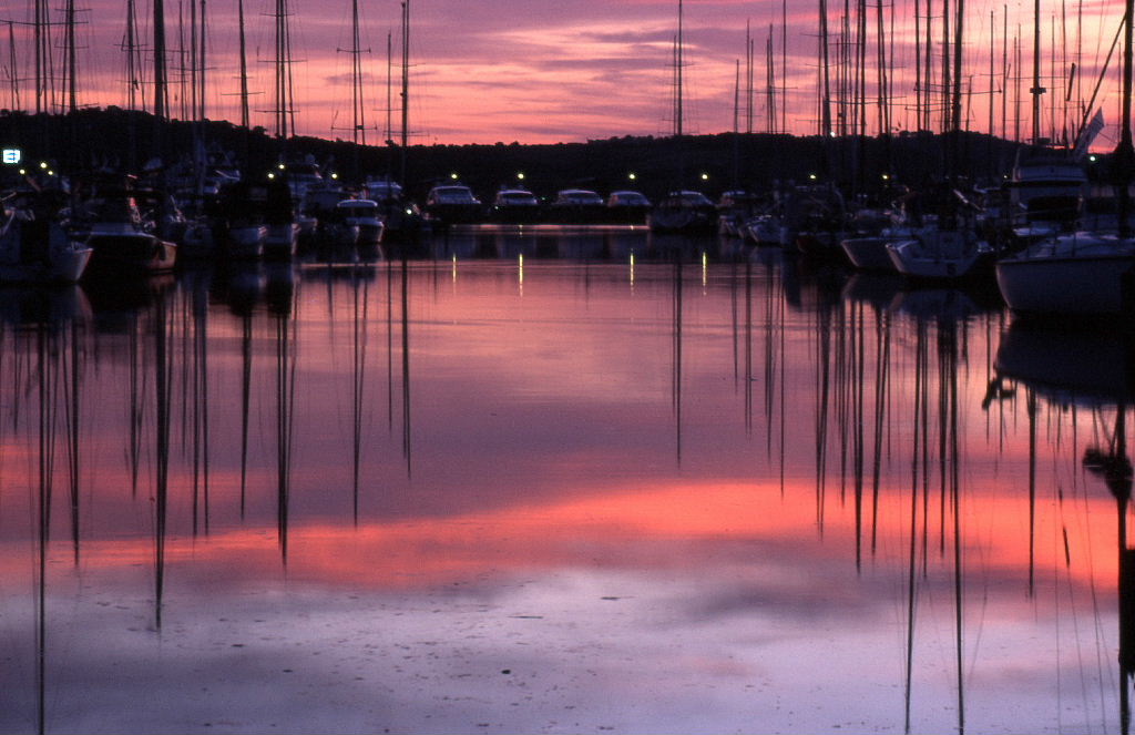 Tramonto Al porto di Fano (luglio 2006)
