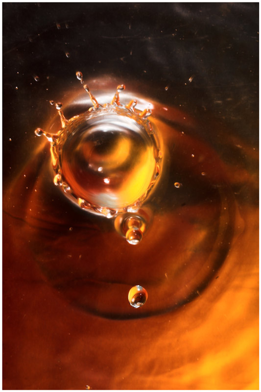 crown drops and ripple