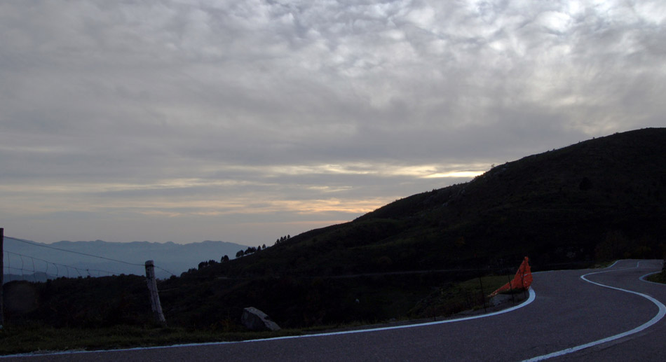Passo del Rastrello, tramonto