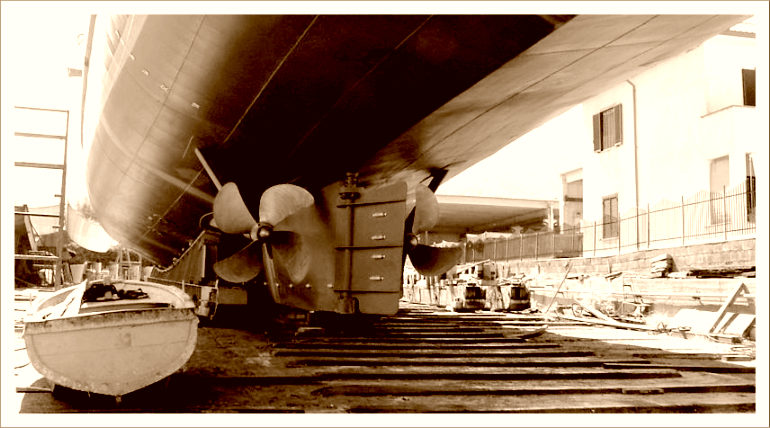 il gigante e la barchina (seppia)