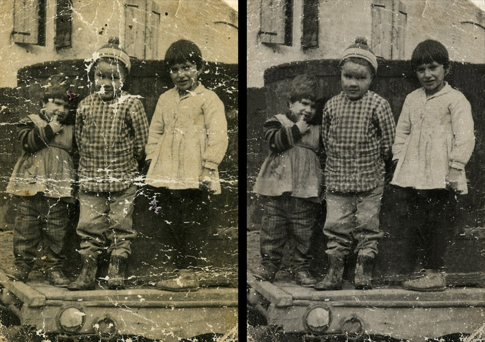 Restauro foto ricordo 1962