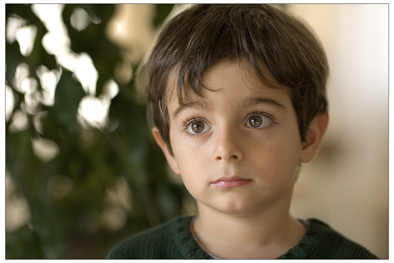 mio figlio ha grandi occhi...