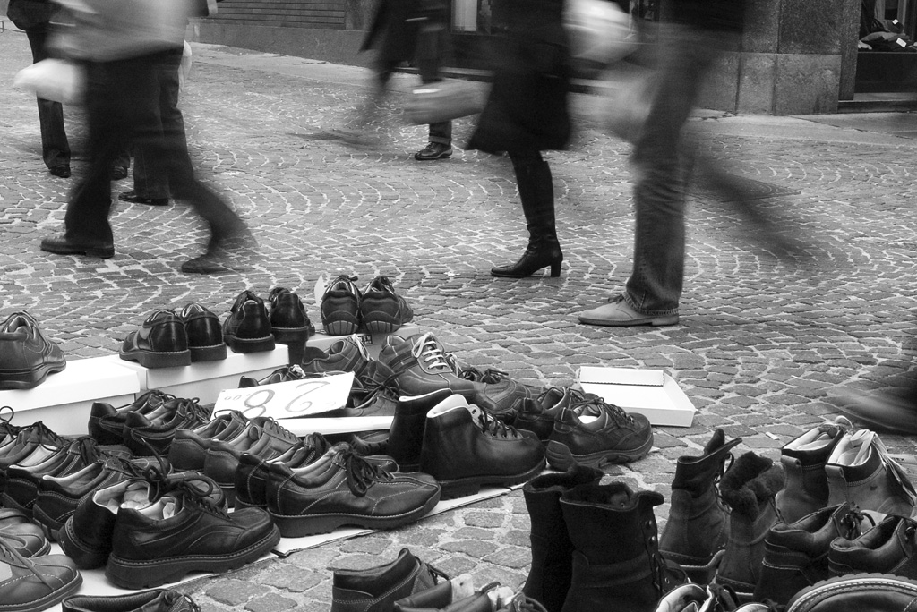 In attesa di iniziare il cammino.