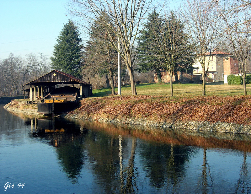 Chiatta  " sul naviglio grande "