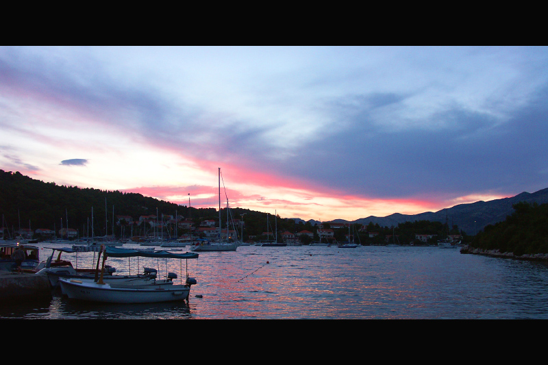 Korcula, dopo il tramonto