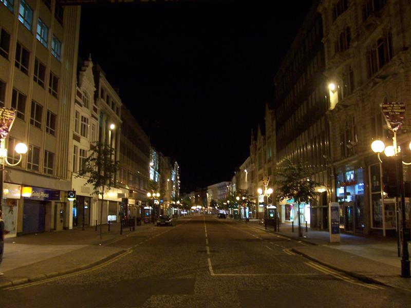 Belfast centro citt� ore 23