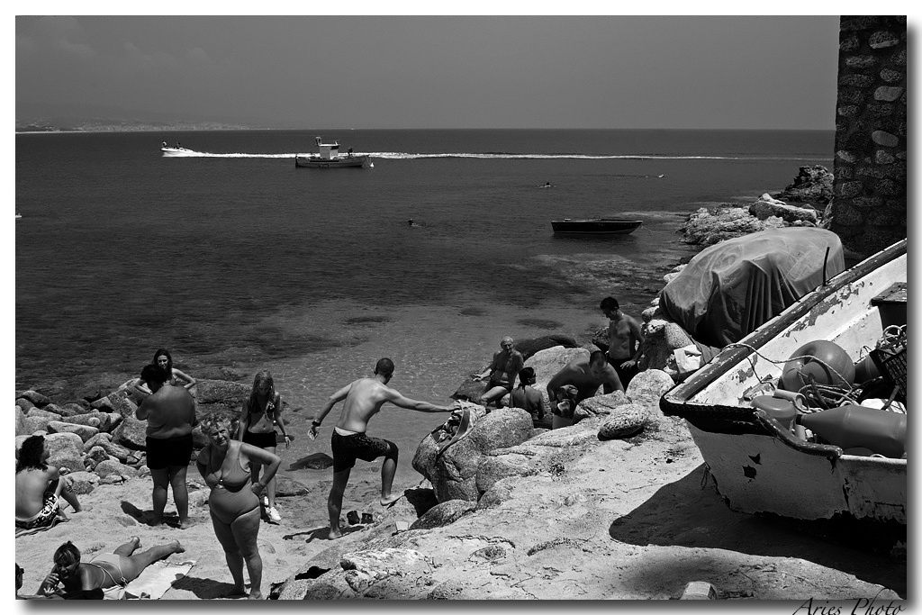 Una quotidiana giornata al mare....