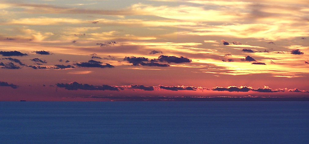 tramonto minimalista