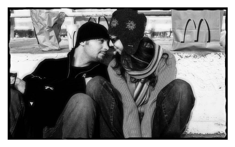 Merenda e amore in spiaggia