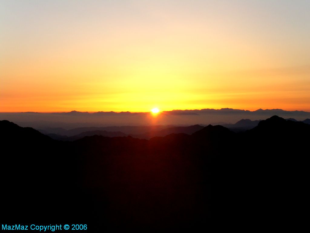 L'alba dal monte sinai