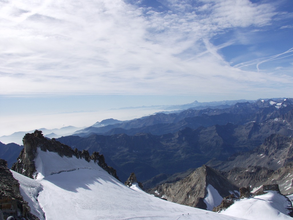 dalla cima del gran paradiso