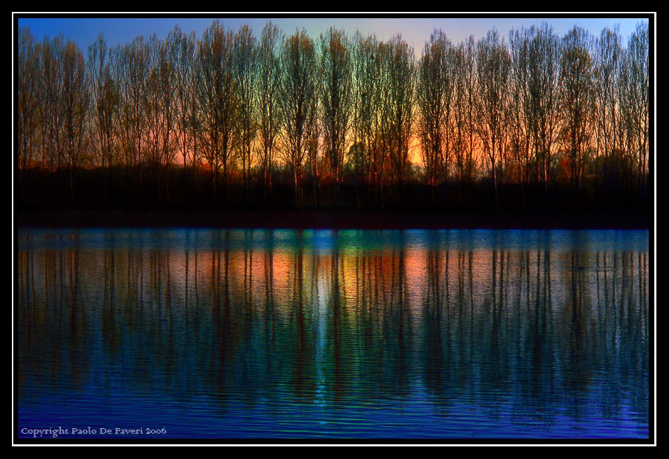 Tramonto sul Po. Dintorni di Carignano, Torino. #3