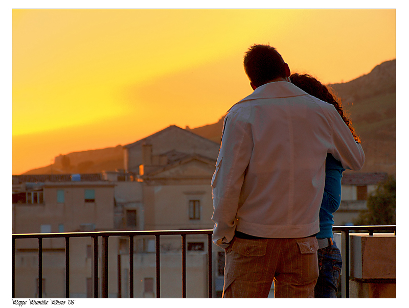 Insieme al tramonto hdr