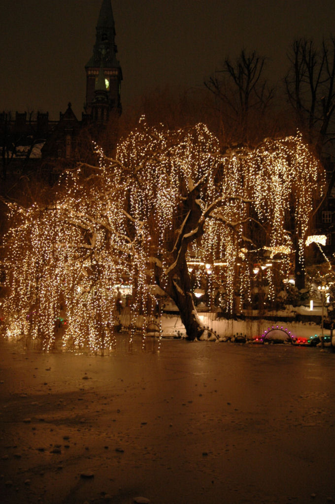 luci calde su lastre fredde