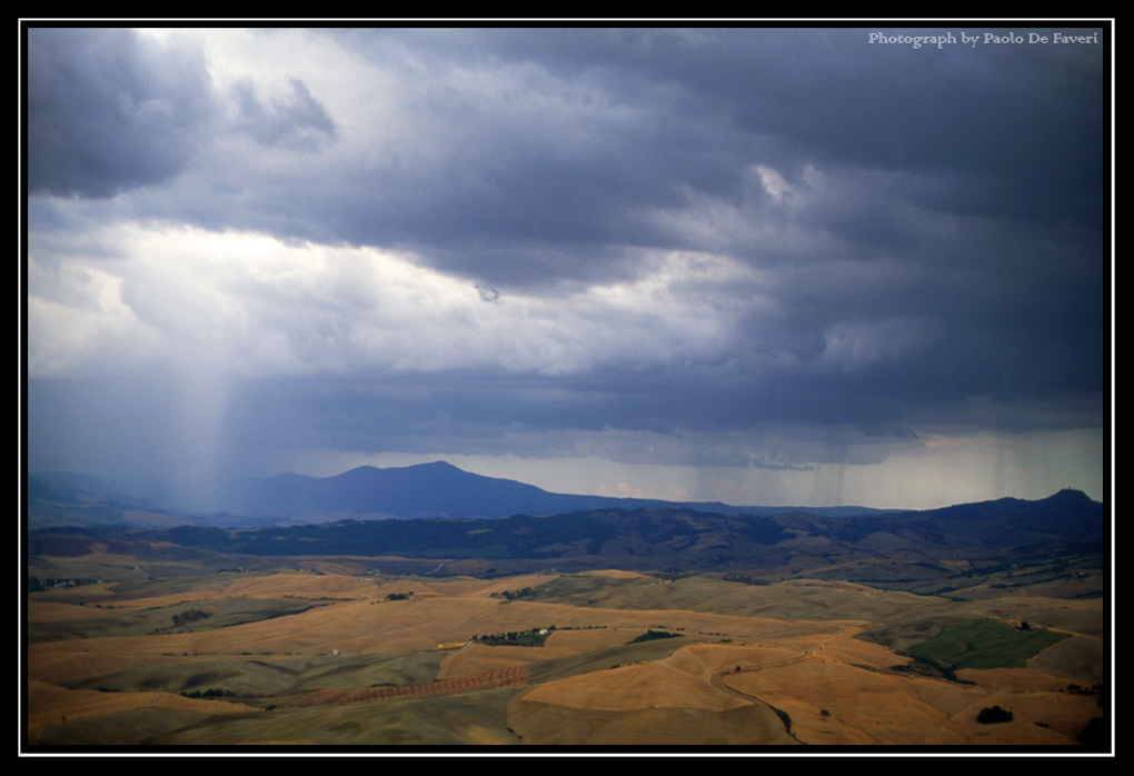 Temporali in Val d'Orcia