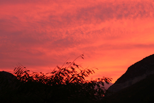 tramonto a Serra San Quirico (AN)
