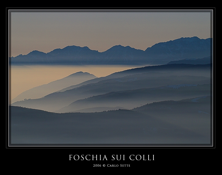 Foschia sui colli