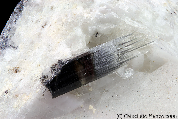 Elbaite punta di pennello