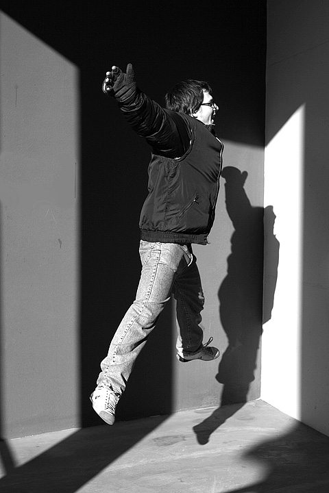 salto con la mia ombra