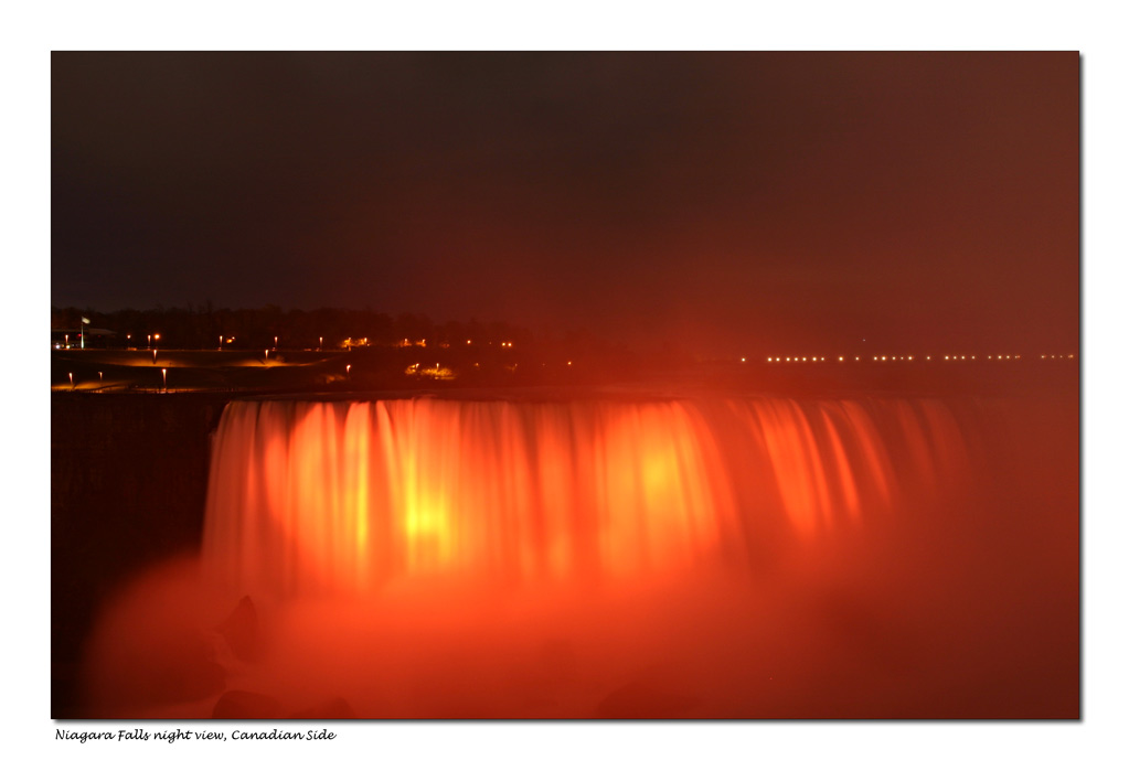 Niagara Falls Night View, Canadian Side