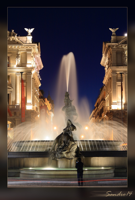 Fontana Piazza Repubblica in tramonto...