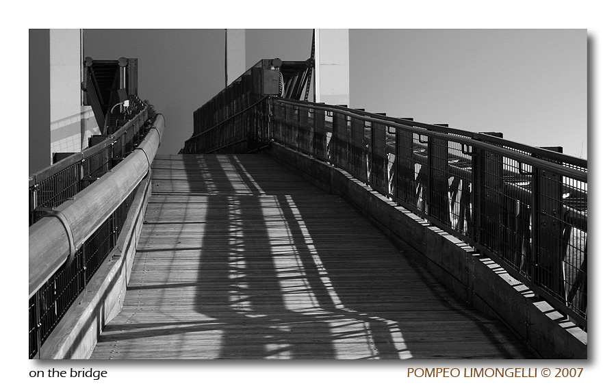 on the bridge