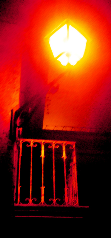 Lampione con balconcino