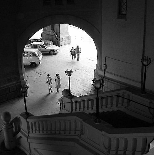 Under the bridge in Warsaw