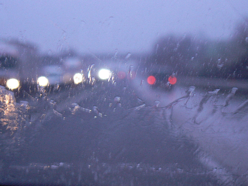 Going home with the rain