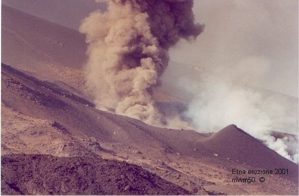Etna eruzione agosto 2001